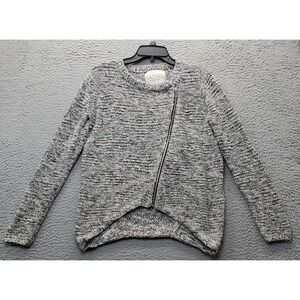 Rachel Roy Sweater Jacket Women Medium Multi Casual Long Sleeve Asymmetrical Zip